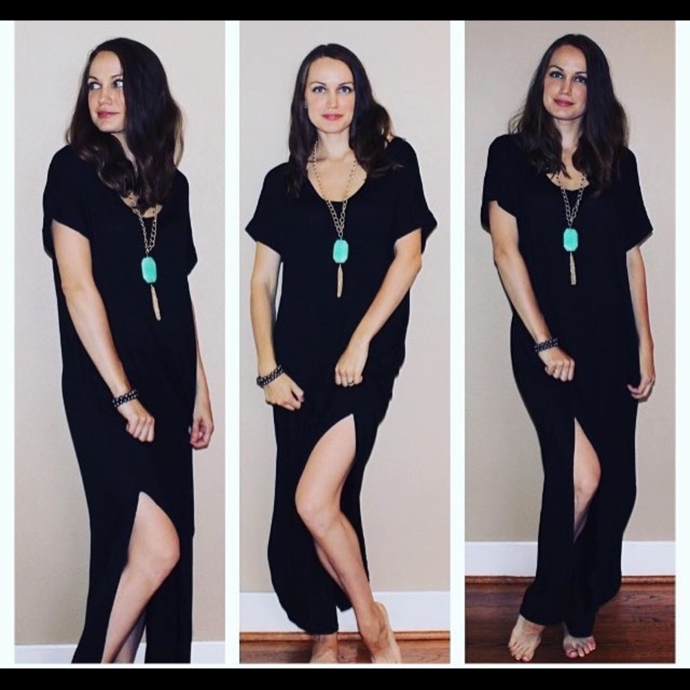 Size S boutique black Maxi dress